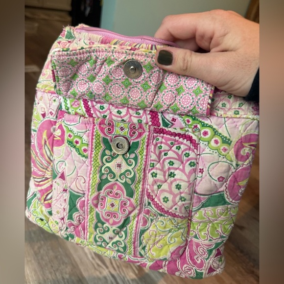 Vera Bradley Vintage Pinwheel Pink Hipster Crossbody Shoulder Bag Purse Retired - Picture 6 of 11